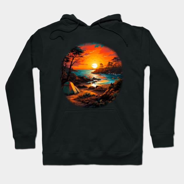 Wilderness camping Hoodie by Wolf Cove Creations